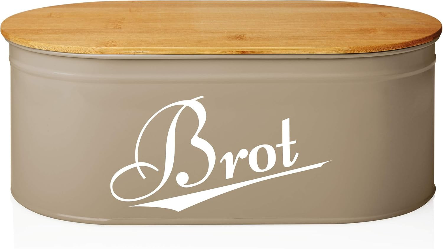 Portapane Moderno in Metallo Bianco e Bambù | Organizer Cucina 2in1 - 1