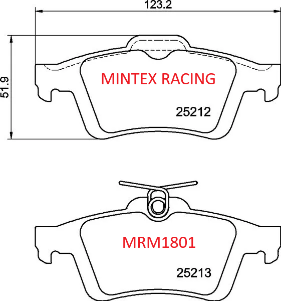 FORD FOCUS RS MK3 2.3 2.0 ST ECOBOOST MINTEX FAST ROAD TRACK DAY REAR BRAKE PADS