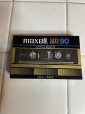 NOS 80s MAXELL UD XL II 90 Japan Type 2 Blank CHROME Cassette Tape VTG Sealed