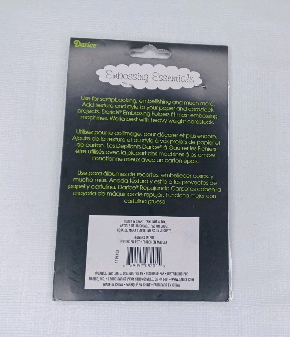 Darice Embossing Essentials Embossing Folder