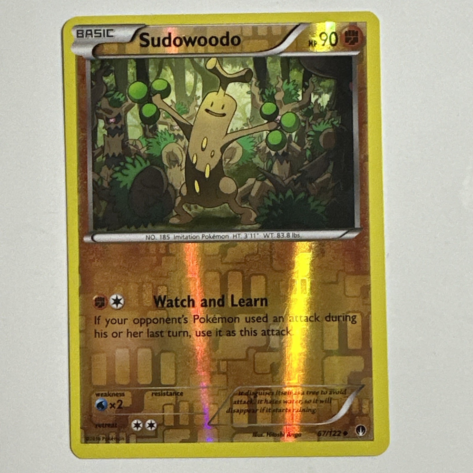 Sudowoodo 67/122 Reverse Holo Card XY BREAKpoint Pokemon TCG LP