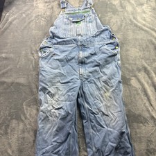 Vintage Liberty Overalls Mens 42x30 Blue Denim Bibs Work Farm Outdoor USA Made