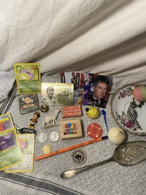 Junk Drawer Jewelry Coins Spoons 90s Pokémon Cards Poker Chips Matches