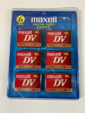 NEW Maxell Digital Video Cassette 6 pack Mini DV 60min [Made in Japan]