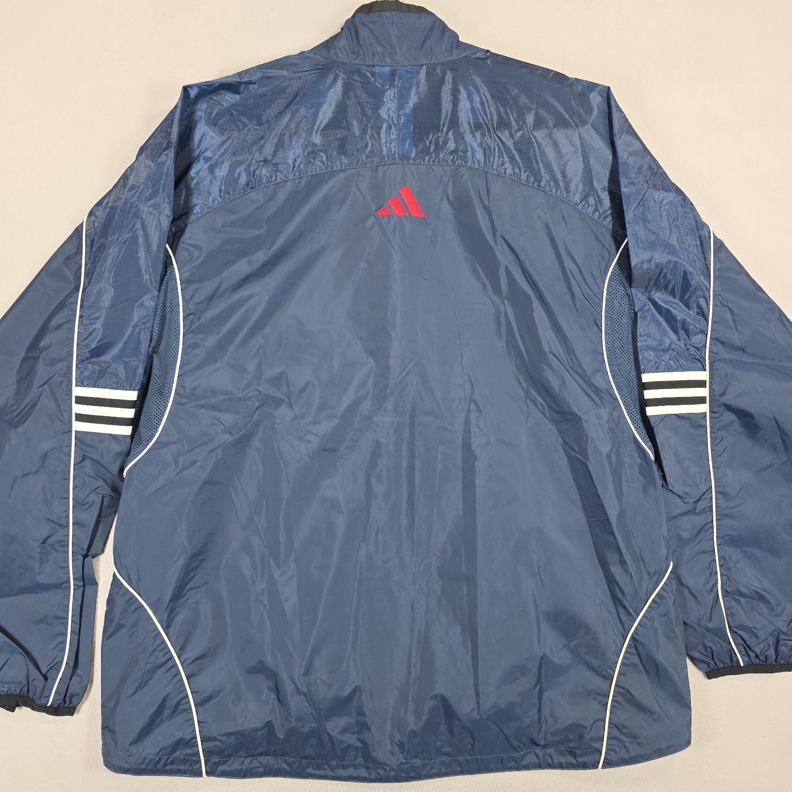 Vintage Adidas Windbreaker Jacket Men's XL Blue Big Pocket Lightweight Track 90s thumbnail 11