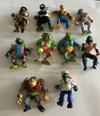 Lot of 10 TMNT Teenage Mutant Ninja Turtles Playmates Action Figures!! See Pics!