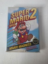 Super Mario Bros. 2 Nintendo NES, 1988  First Print Round Seal Box w/ Manual