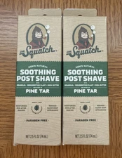 2x Dr. Squatch Pine Tar Natural Post Shave for Men 2.5 Fl Oz