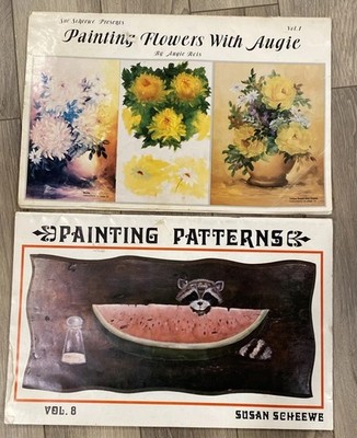 Sue Scheewe Presents: Painting Flowers With Augie V1 & Painting Patterns V8 Book