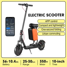 Xmas LOT Superb Choice: 10inch Foldable Electric Scooter+Seat, 10.4Ah, Dampers!