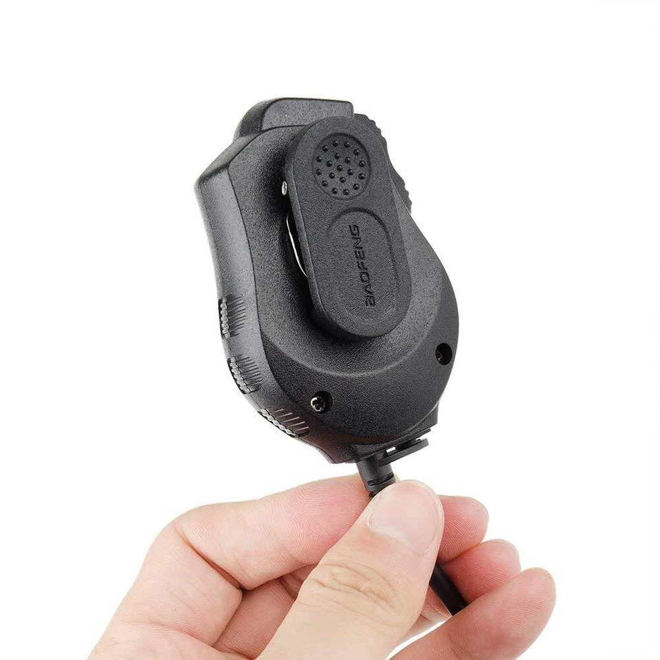 Push-to-Talk Dual PTT Lautsprecher Mikrofon für Kenwood Mikrofon Baofeng UV-82 UV82 UV-5R Radio - Bild 3 von 4