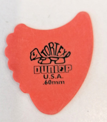 Dunlop Tortex Fins Guitar Pick Thickness 0.60mm Orange US