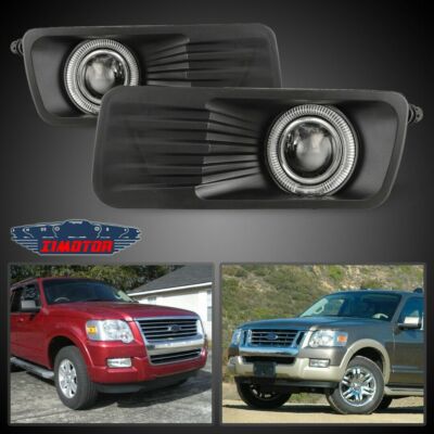 Fog Lights For Ford Explorer 2006-2010 Clear Lens Pair Bumper Lamps Projector