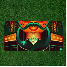 Custom Personalized License Plate With Creative Design Art With Mustache Man