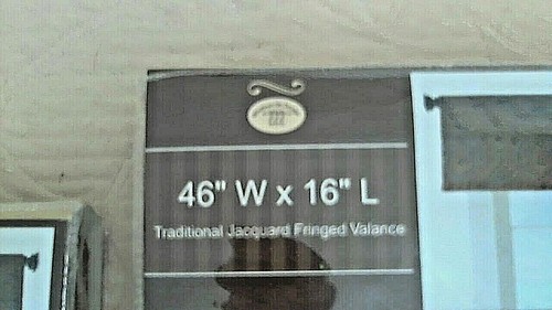 Trad Jacquard Fransen Volants Set 2 46" B x 16" L 5 nur Punkte sauber NEU in Packung - Bild 2 von 6