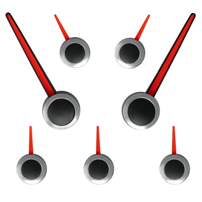 Custom Speedometer Gauge Needle Set Black Red Chrome for 2003-2013 GM Trucks SUV
