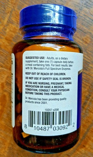Dr. Mercola Ketozyme Dietary Supplement 30 Capsules - Picture 3 of 5
