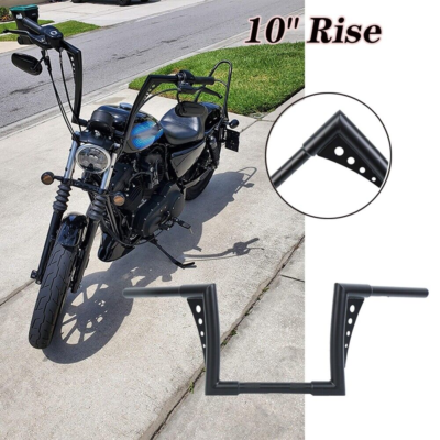 Chrome 10 Rise Ape Hanger Bar 1 1/4 Handlebar For Harley Sportster