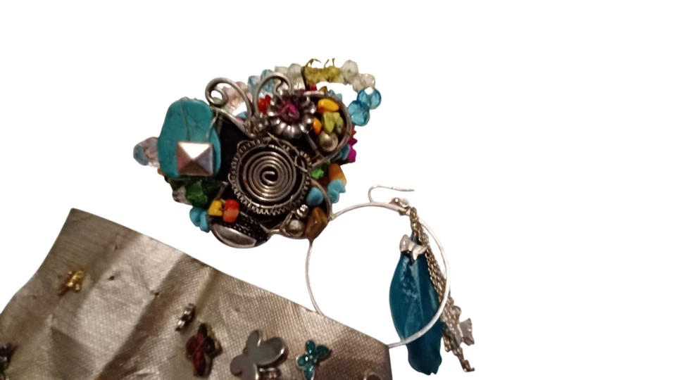 Butterfly Jewelry Lot With Beautiful Handmade Bracelet - Изображение 2 из 4