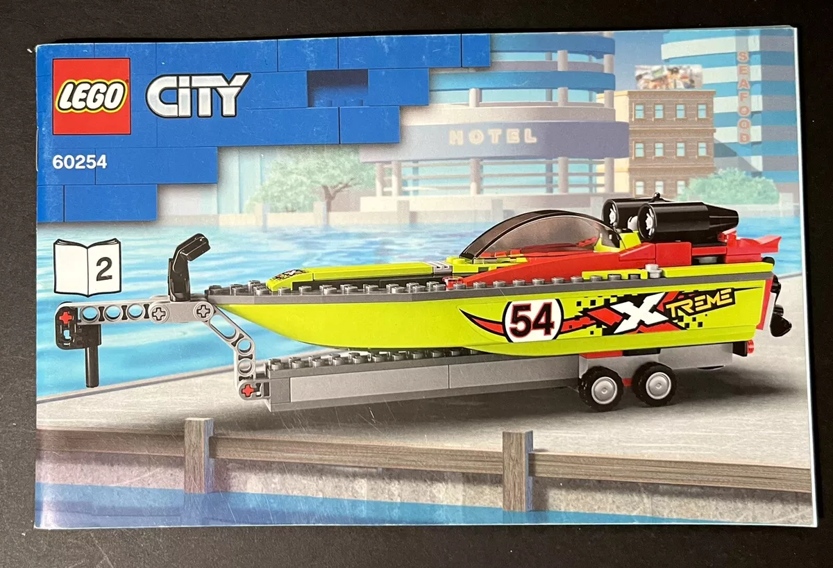 Lego city race boat transporter instructions hot sale