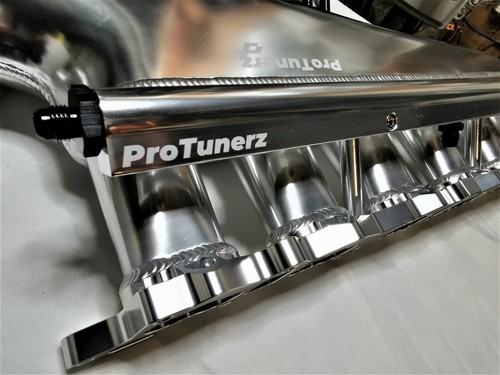 RB26 Intake Manifold 90MM Throttle Body Fuel Rail Tig welded skyline RB26DETT - Picture 4 of 9