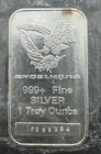 Vintage Engelhard 1oz .999 Fine Silver Bar, Logo Serial#, Sealed