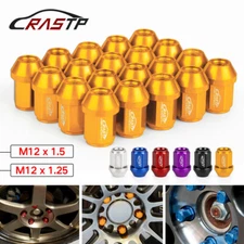20Pcs Forged 7075-T6 M12x1.5/1.25 Racing Car Light Weight Wheel Lug Nuts 35mm