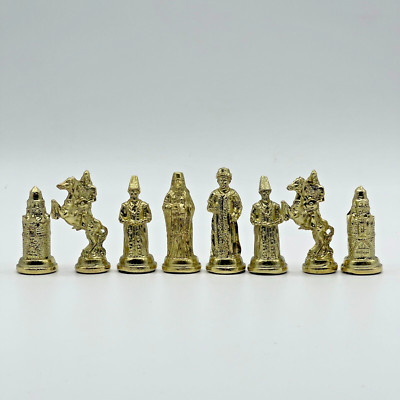 Handmade Metal Chess Pieces, Ottoman vs British Chess Pieces, Metal Chess Pieces