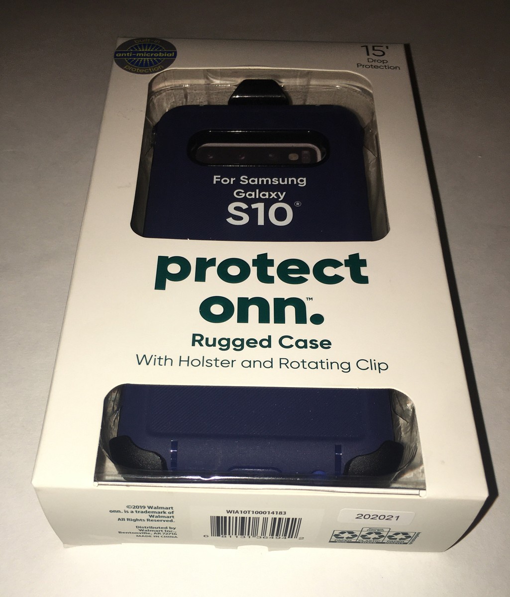 Samsung Galaxy S10 Rugged Case Protector Onn Holster and Rotating