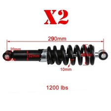 2X Rear Shock Suspension Absorber for 50cc 90 110cc Pit Bike Dirt BAJA 290mm NEW