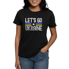 CafePress Let's Go Ukraine T Shirt Women's Cotton T-Shirt 904739144