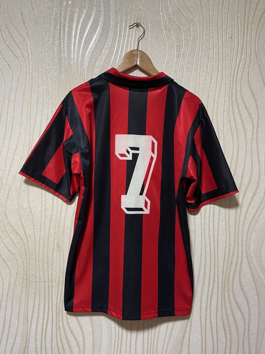 MILAN 1992 1993 HOME FOOTBALL SHIRT SOCCER JERSEY ADIDAS sz L MEN