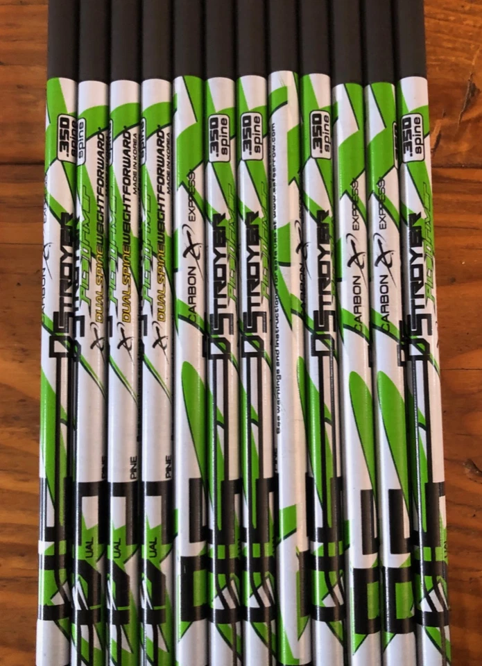 Flechas Carbon Express D-Stroyer Piledriver ejes 350 columna vertebral 1 doz. EJES Foto 4 de 4