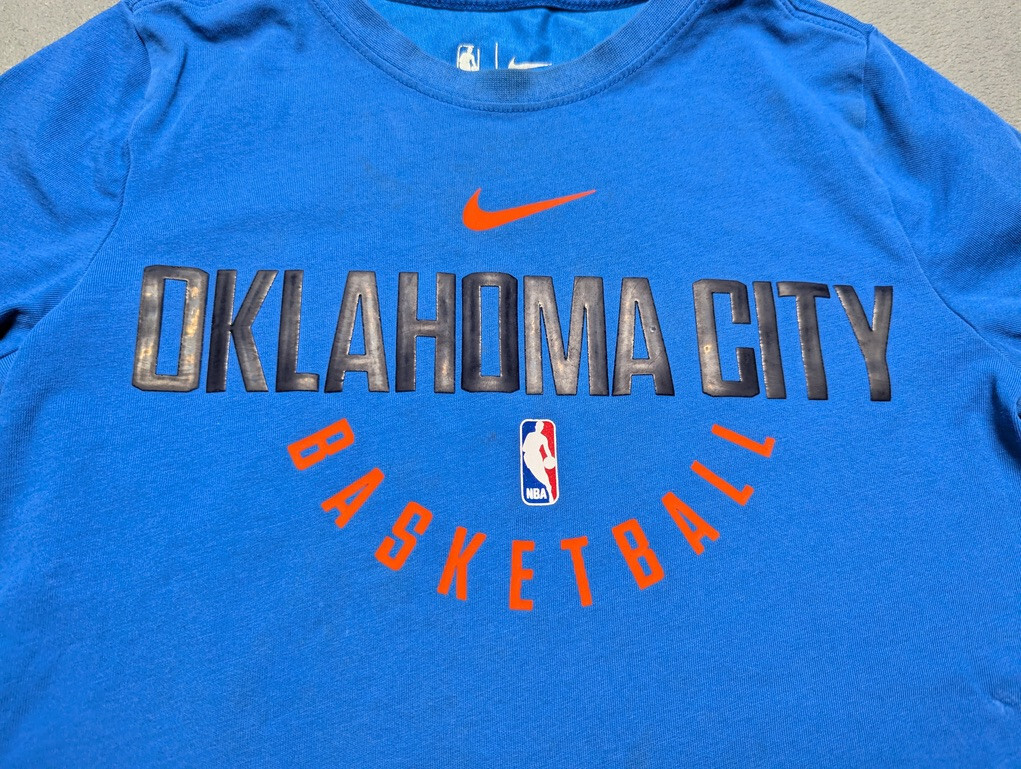 Nike Oklahoma City Thunder Tシャツ キッズサイズM Nike Blue Oklahoma City Thunder Practice Performance Shirt