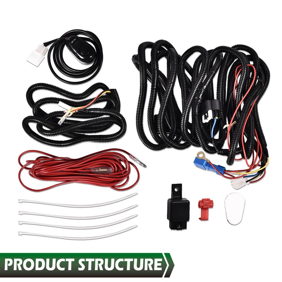 Fit For 14-20 Chevy Impala Clear Lens LED DRL Fog Lights Pair Wiring Switch Kit - Foto 2