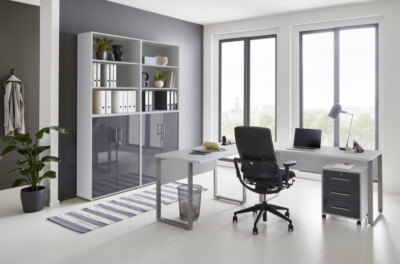 Arbeitszimmer Büro-Set Büromöbel TABOR PRO 11 Home Office in diversen Farben