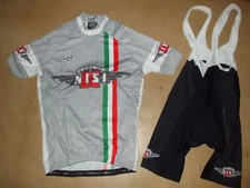 NEW - Pella Cycling Kit, Grey Cerchi Nisi, Men's M