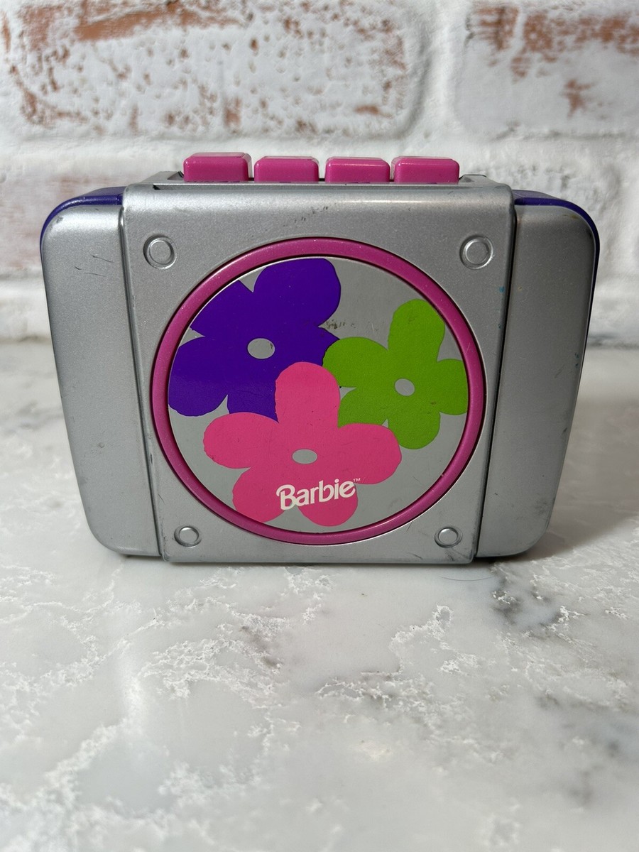 VTG 1999 Mattel Barbie Floral Portable Stereo Tape Cassette Player