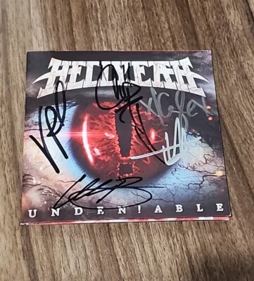 Hellyeah Undeniable Signed CD Booklet Chad Gray Vinnie Paul Pantera Hell Yeah 
