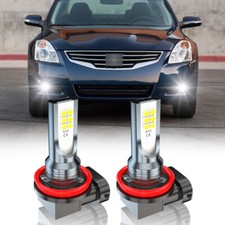 2pc Led Fog Light Bulbs H8 H11 Fog Light Bulb White 6500k High Power Drl Lamps