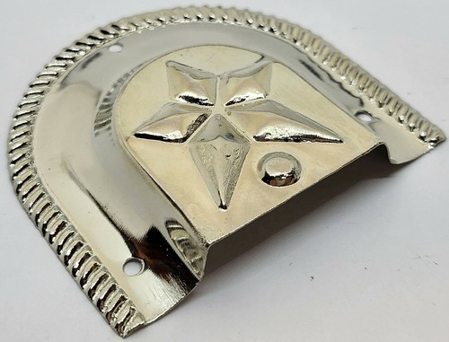 Brass Chrome Steel Black Nickel Brown Antique STAR Trunk Handle end cap Loop new - Picture 17 of 40
