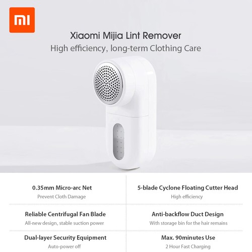 Xiaomi Clothing Hair Ball Trimmer Lint Remover Electric Mesh Fuzz Trimmer G7H5 - Picture 6 of 12