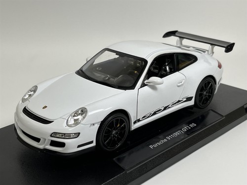 Porsche 911 997 GT3 RS Blanco Escala 1:18 Welly 18015W
