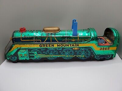 Trade Mark Modern Toys Vintage Tin Litho Green Mountain Bell Trade Mark Modern Toys Vintage Tin Litho Green Mountain Bell