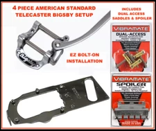 Bigsby B5 Vib V5TEAS, saddles & Spoiler 4 Fender Stndrd Telecaster 3 hole Bridge