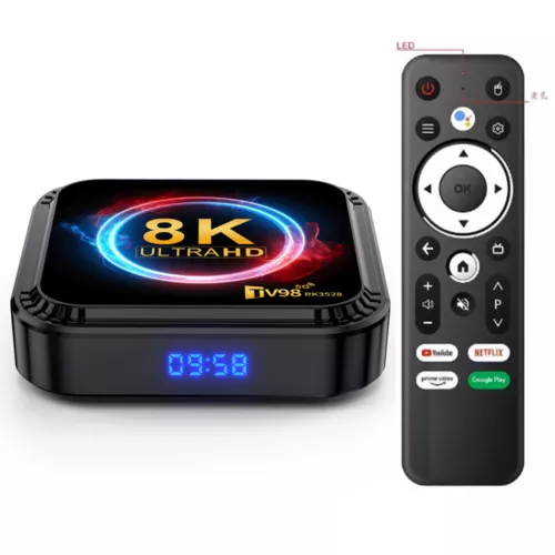NEW Android 13 TV Box 2.4G& 5G Quad Core 8K HD Smart TV98 Bluetooth Media Player - Picture 14 of 20