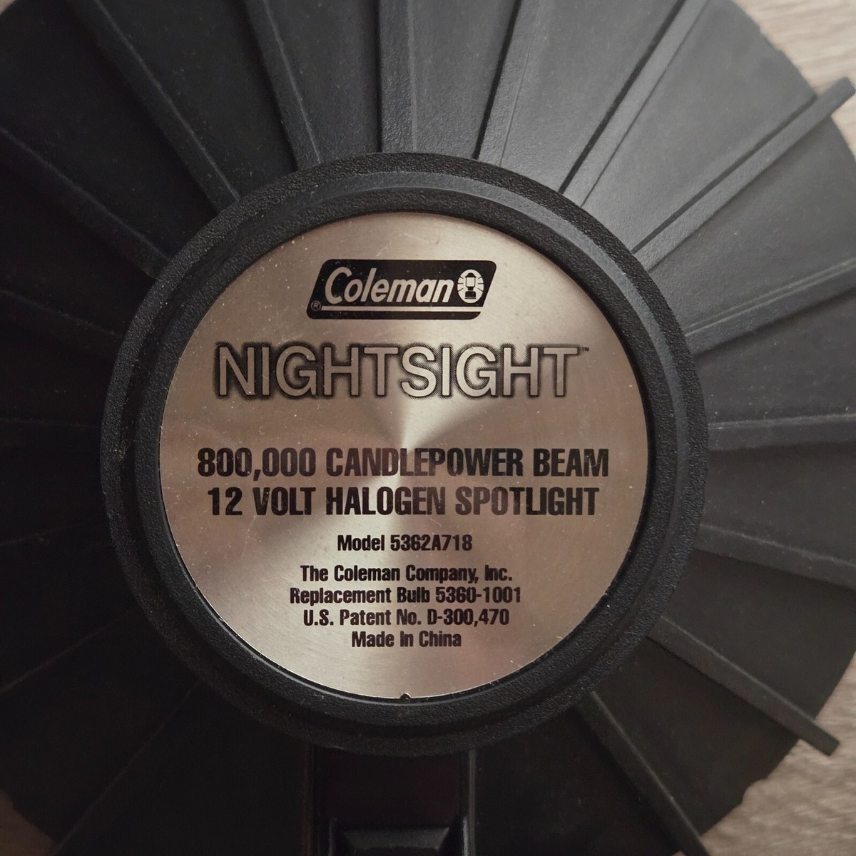 ライト・ランタン h820091HalogenSpotLight 5362-718 Vintage Coleman Nightsight 12 Volt Halogen Spotlight