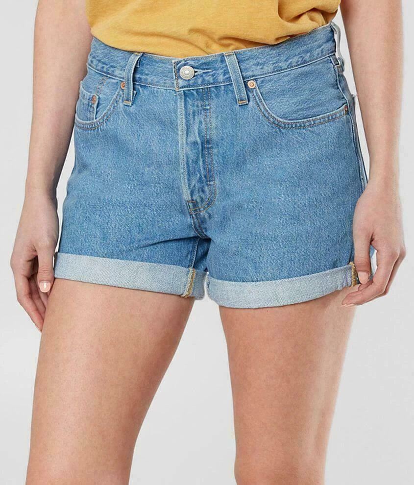 Levi's 501 mid rise shorts deals