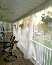 8 panel netting White Mosquito  Curtain 