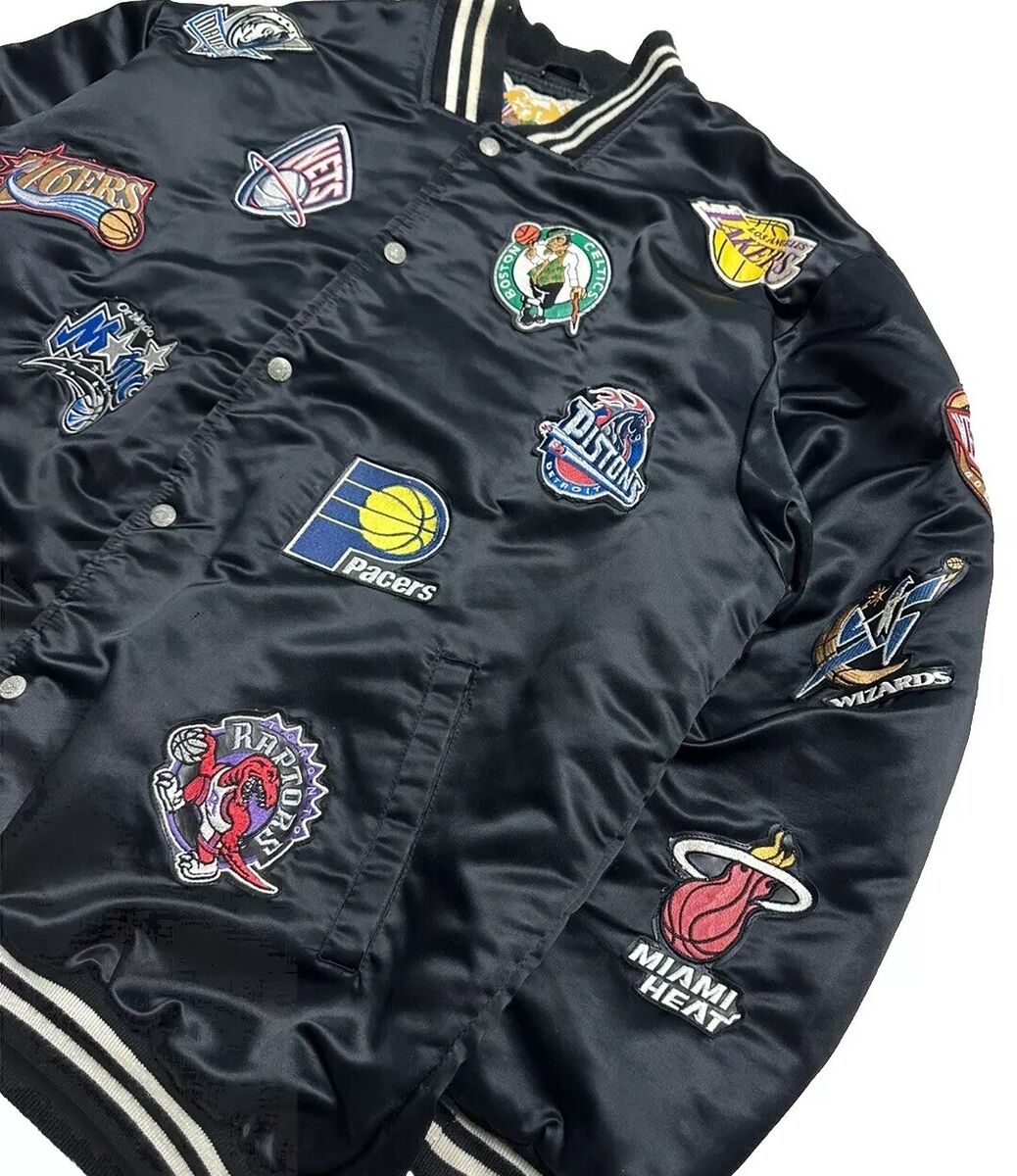 Vintage RARE 90s Jeff Hamilton NBA All Teams Jacket Size 2XL Vintage RARE 90s Jeff Hamilton NBA All Teams Jacket Size 2XL